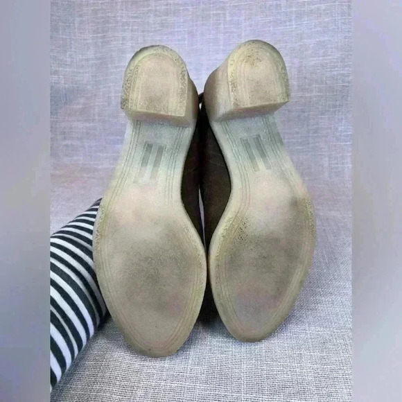 Anthro Hoss Intropia brown suede ankle boots boho slip on size 38 (8) FLAW - Picture 10 of 10